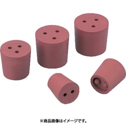 AS 穴付き赤ゴム栓 8号 1個入 1-7649-01