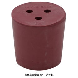 AS 穴付き赤ゴム栓 12号 1個入 1-7649-05