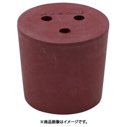 AS 穴付き赤ゴム栓 13号 1個入 1-7649-06