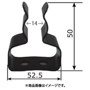 消防車両艤装部品 キャッチ式取付金具 ブラック塗装 鉄製 キーハンドルキャッチ タイプA 19KHA14SS