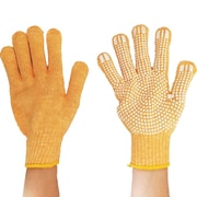 パステルカラーすべり止め手袋 イエロー 60