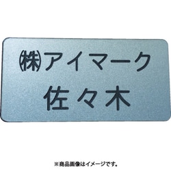 別作名札 30×60×2mm 彫刻タイプ・シルバー地黒文字 AN-3060SC