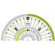 カラー分度器 9cm グリーン CPK-90-G