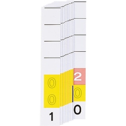 LIHIT カラーナンバー見出し紙＜MD3桁＞（200枚）0 HK785-0