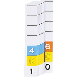 LIHIT カラーナンバー見出し紙＜MD3桁＞（200枚）4 HK785-4