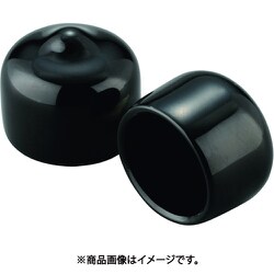 保護キャップ 丸(10個入)黒 HLDP95-2-P