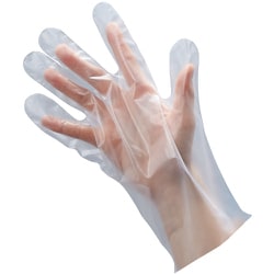 バイオマス手袋PE クリア袋入 100枚入 S LPE0141SETPS