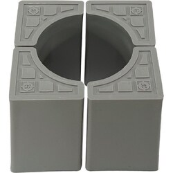 桝周り専用副資材 インサルマスキューブ50 ライトグレー MC50LG