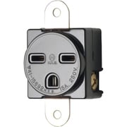 明工 接地埋込コンセント P：54 Φ4.5 機器用15A 250V ME2859T12