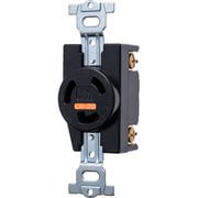 明工 接地2P 20A 引掛埋込コンセント（黒）（L6-20R 準拠） MH8724