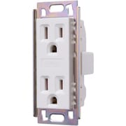 明工 機器用ML接地ダブルコンセント（B形）P83.5 楕円 ML1287T01W