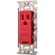 明工 MLアースターミナル付接地コンセント（カバー付）（赤） ML1288R