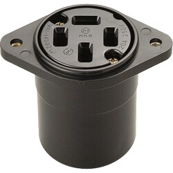 明工 接地3P 20A つば付埋込コンセント MU2779