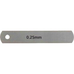 スキマゲージ シクネスゲージ リーフ 75mm 厚さ0.25mm S075-025