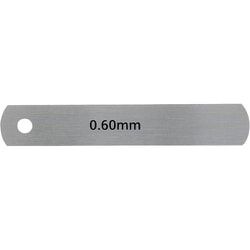 スキマゲージ シクネスゲージ リーフ 75mm 厚さ0.6mm S075-06