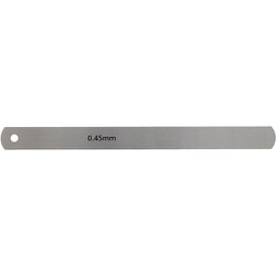 スキマゲージ シクネスゲージ リーフ 150mm 厚さ0.45mm S150-045