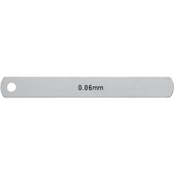 スキマゲージ ステンレスシクネスゲージ リーフ 100mm 厚さ0.06mm SS-100-006
