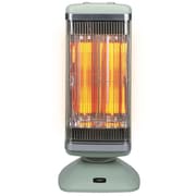 遠赤グラファイトヒーター 2灯管 1000W 縦横ローテーション 自動首振り シャットオフセンサー チャイルドロック グリーン CAH-2G10G/G