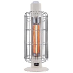 遠赤グラファイトヒーター トリカゴ 400W 防滴仕様 過度過昇防止装置 大型ガード ホワイト CAH-G42GF/W