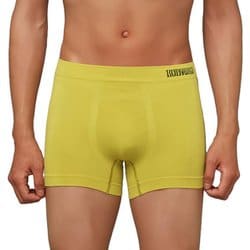 【3D-Boxer/綿混】ボクサーパンツ サイドライン（前とじ） メンズ サンドイエロー Mサイズ BWS852AY