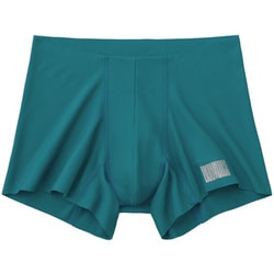 【腰ゴムなし】エアーズボクサーパンツ（ショートタイプ）（前とじ） メンズ ブルーグリーン Mサイズ BWY902DY