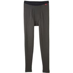 【極】タイツ（前あき） メンズ 肌着7枚分の暖かさ あったか裏起毛 ブラック Lサイズ MH0801Y