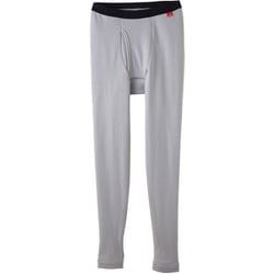 【極】タイツ（前あき） メンズ 肌着7枚分の暖かさ あったか裏起毛 ライトグレー Lサイズ MH0801Y