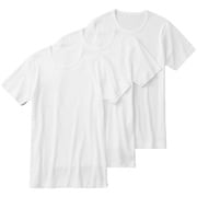 クルーネックTシャツ（3枚組） 肌にやさしい綿100％ メンズ ホワイト Lサイズ GM00133Y