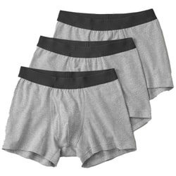 ボクサーパンツ ボクサーブリーフ（前あき）（3枚組） メンズ グレー杢 Mサイズ GM00803Y