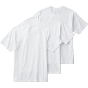 クルーネックTシャツ （3枚組） 肌にやさしい綿100％ メンズ ホワイト LLサイズ GM01133Y