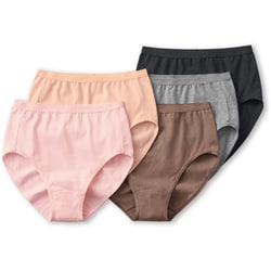 レギュラーショーツ （5枚組） 肌にやさしい綿 レディース アソート Mサイズ GM02705Y