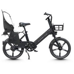 電動アシスト自転車 EVEREST XING CITY Plus リアチャイルドシートモデル スレートブラック XING-CA-BLACK-F