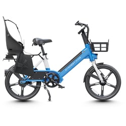 電動アシスト自転車 EVEREST XING CITY Plus リアチャイルドシートモデル ウインドブルー XING-CA-BLUE-F