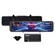 ドライブレコーダーデジタルミラー トリプルカメラ（フロント＋車内リアカメラ＋室内） タッチ操作、LED信号機対応、地デジ干渉ノイズ対策、Gセンサー搭載、フロントカメラ独立タイプ NVS502