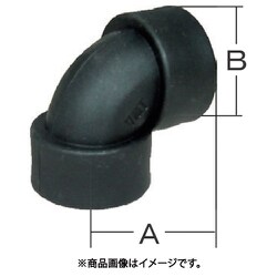 樹脂（PP）製 配管継手 エルボ 20A（3/4） 49ELB20P
