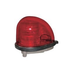 KOITO 赤色丸型警光灯 2N型 ボルト直付けタイプ 12V FL-2NBR