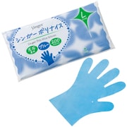 ポリナイス手袋（200枚袋入）ブルー L LPE0110KEBPL