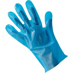 バイオマス手袋PE ブルー箱入 100枚入 L LPE0141SEBBL