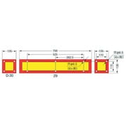 KOITO 大型後部反射器（S型/額縁型/3分割型/ セット）LR-137 LRS-3AHSD