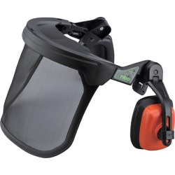 トーヨーセーフティ NEWアンボプロテクター ナイロン瀬メッシュシールド＋イヤーマフ NO.3201