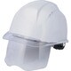 トーヨーセーフティ 通気孔付きシールド内蔵ヘルメット NO.398F-C-C-WH