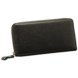牛革 コインが分けられる長財布 ブラック 377401
