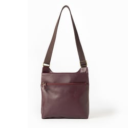 438308 [軽量 牛革 ショルダーバッグ パープル]