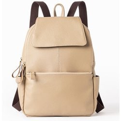 440517 [軽量 牛革 リュック ベージュ]