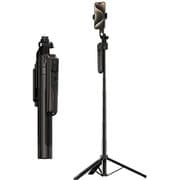 AI認識自動追跡 トラッキングホルダー 180cmロングスマホスタンド ロング自撮り棒 UI-AI-BK-180
