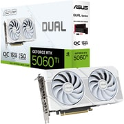 Dual GeForce RTX 5060 Ti 16GB GDDR7 White OC Edition グラフィックカード ホワイト DUAL-RTX5060TI-O16G-WHITE