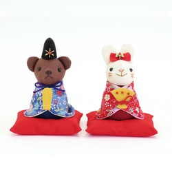 ぬいぐるみキット 福村弘美シリーズ かわいいひなまつり（クラフト） くまとうさぎの雛まつり PA-702