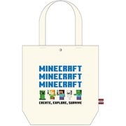 MCT-TT-CM Minecraft（マインクラフト） トートバッグ クリーム