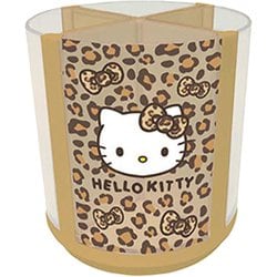 CPE9-KTHY サンリオキャラクターズ 回るペンスタンド ハローキティ ヒョウ柄