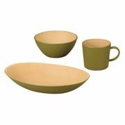 earth color 食器 3点セット バルセット オリーブ